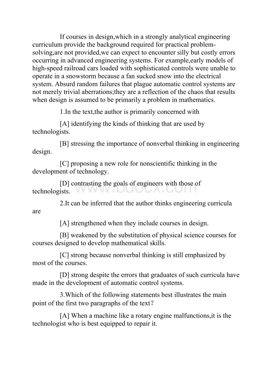 考研英语阅读理解模拟试题及解析四.docx_第2页