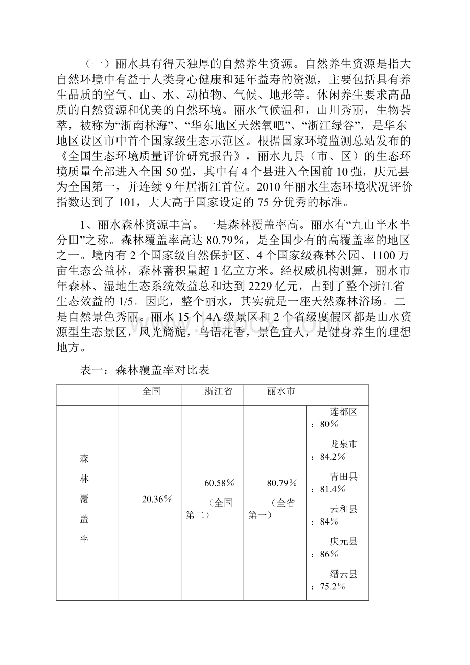 丽水发展生态休闲养生剖析.docx_第2页