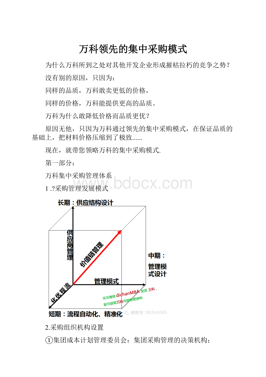 万科领先的集中采购模式.docx_第1页