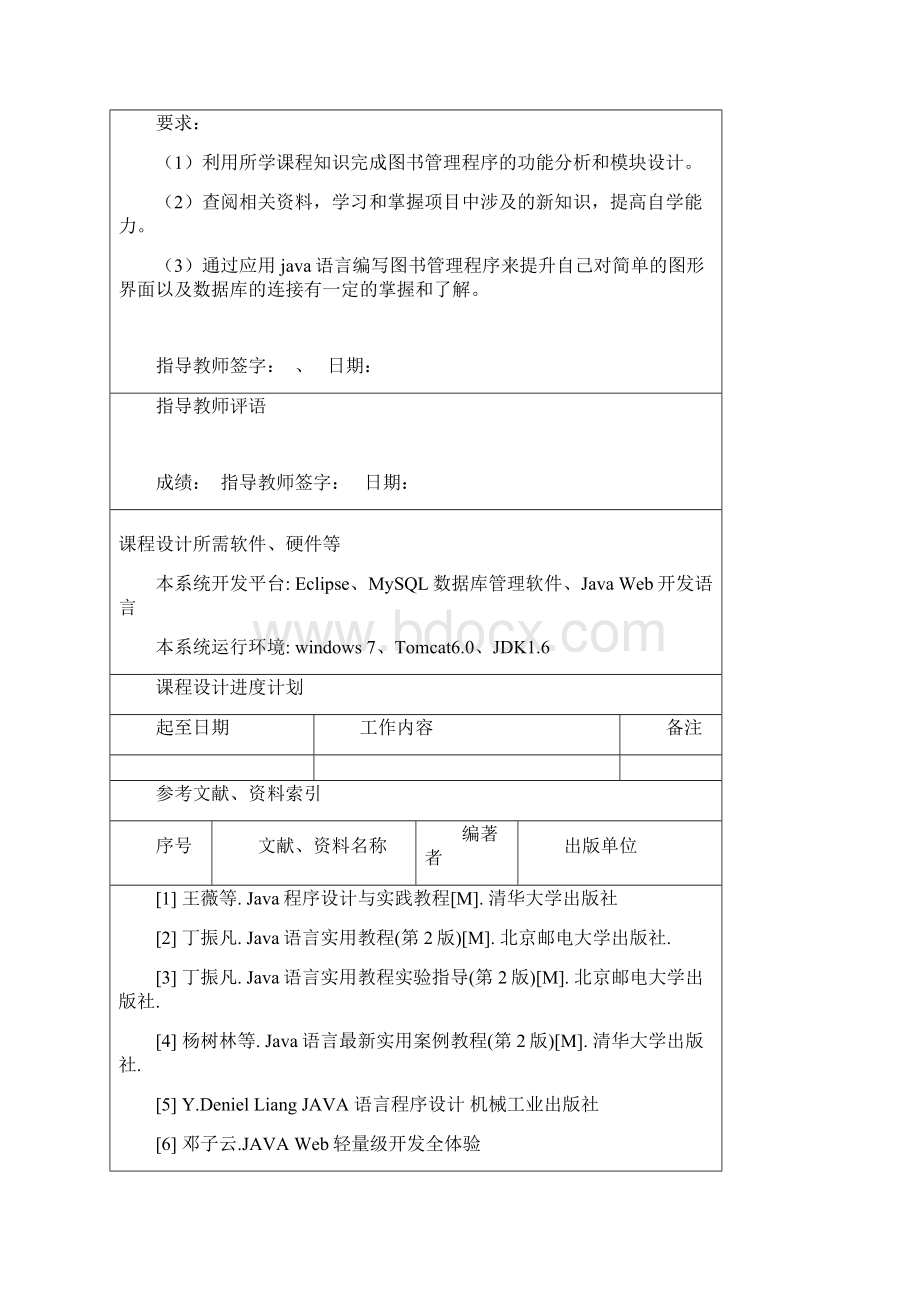 javaweb课程设计任务书模板.docx_第2页