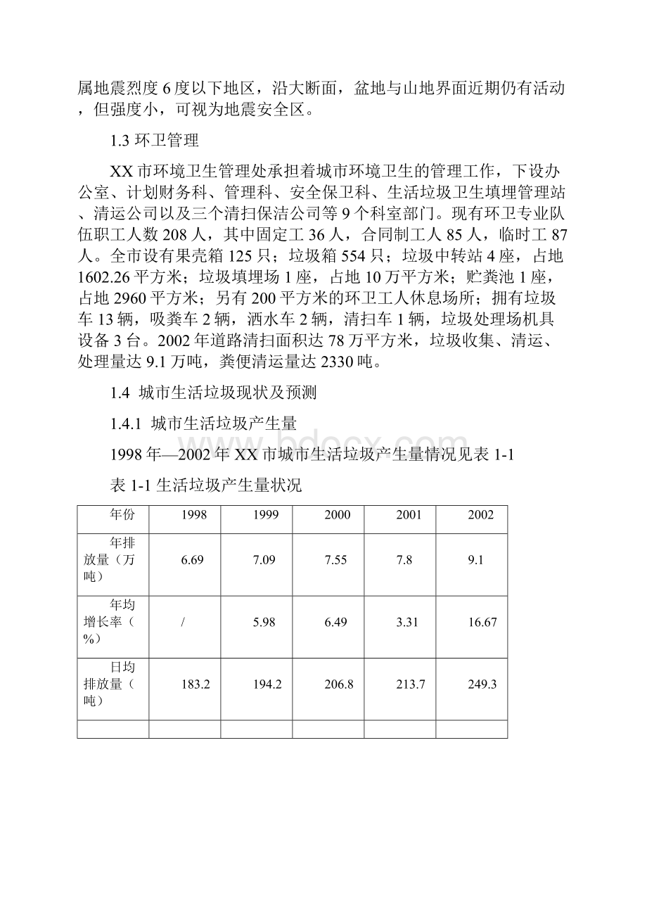 城市垃圾卫生填埋场可研报告.docx_第2页