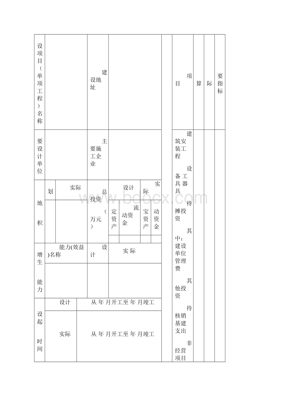 基建项目竣工财务决算报表与填表说明.docx_第2页