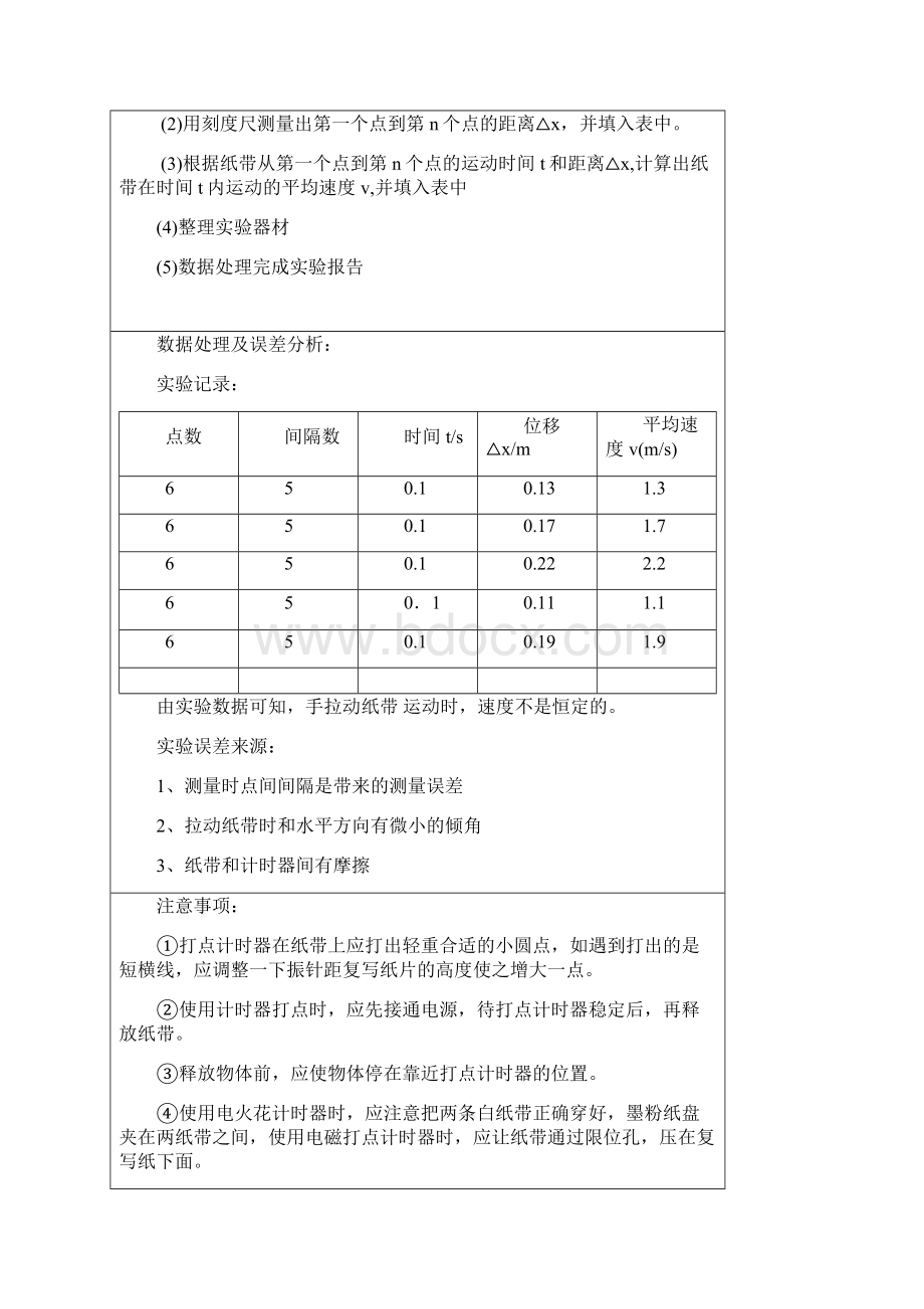 高一物理实验报告.docx_第2页