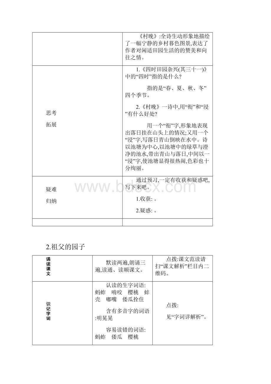 人教部编语文五年级下全册预习作业.docx_第3页