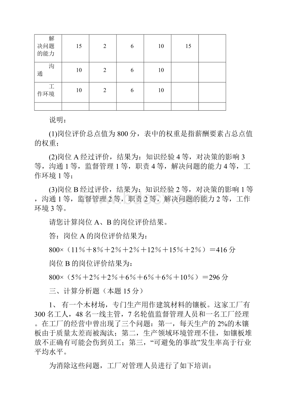 助理人力资源管理师模拟考试试题.docx_第3页