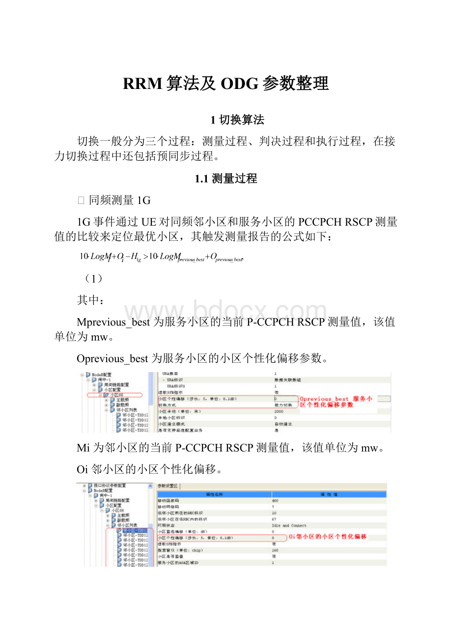 RRM算法及ODG参数整理.docx_第1页