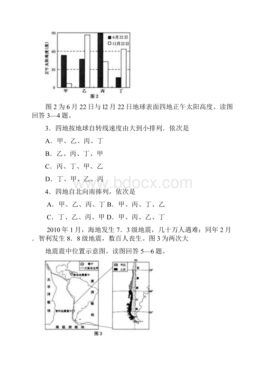高考试题地理江苏卷.docx_第2页