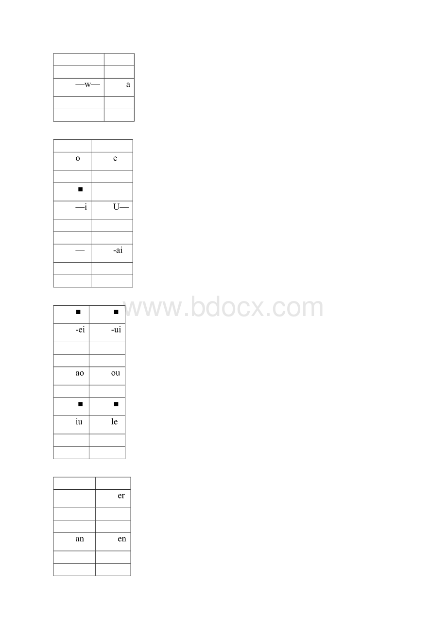 小学汉语拼音字母表卡片自制四线格版.docx_第2页