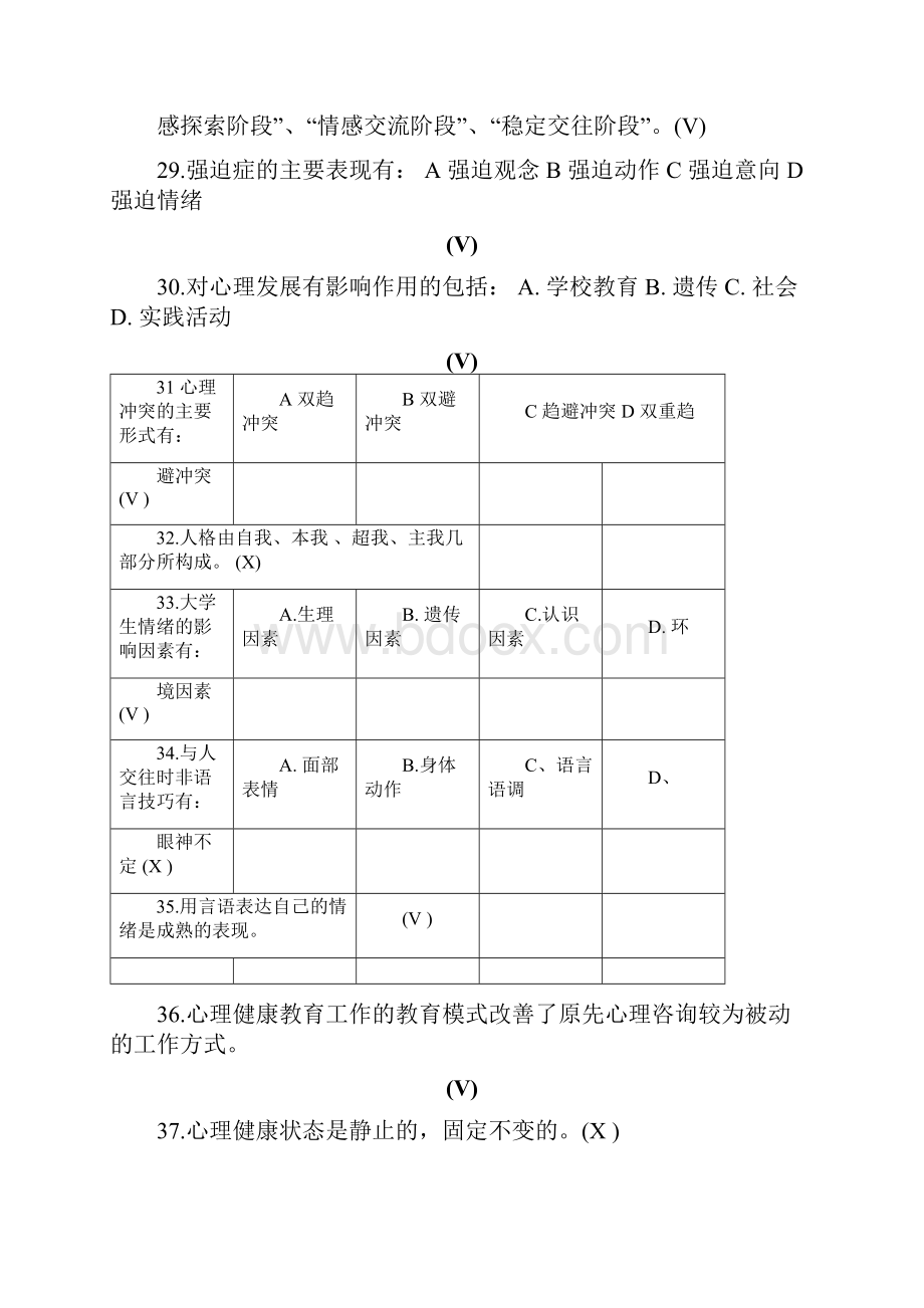 大学生心理健康知识竞赛试题200题及答案.docx_第3页