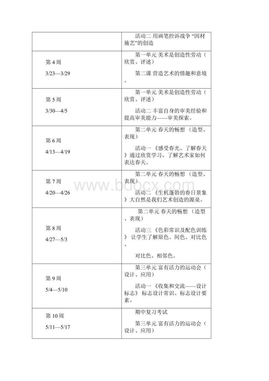 美术七年级下册教学计划.docx_第3页