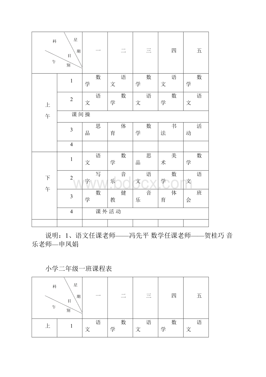 育才小学课程表.docx_第2页