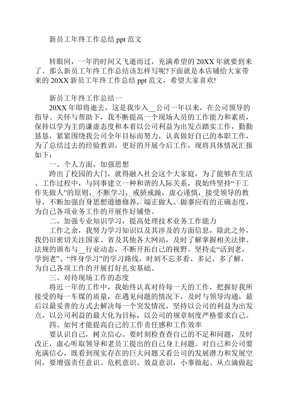 新员工年终工作总结ppt范文.docx_第2页