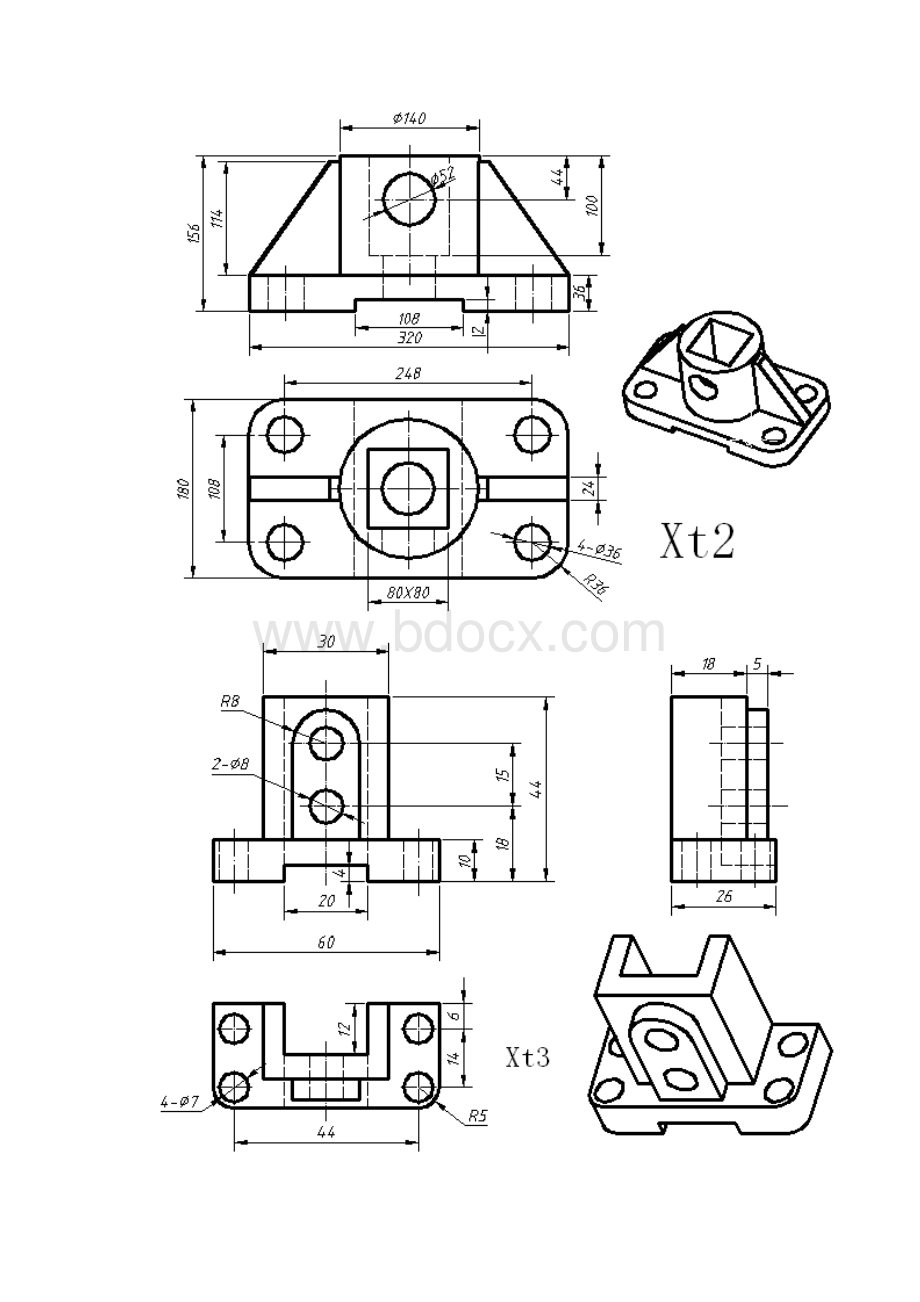 三维实体造型习题集使用于UGProeCimatronSolidworks.docx_第2页