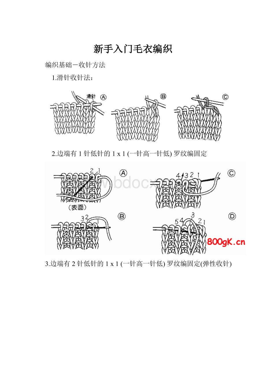 新手入门毛衣编织.docx_第1页