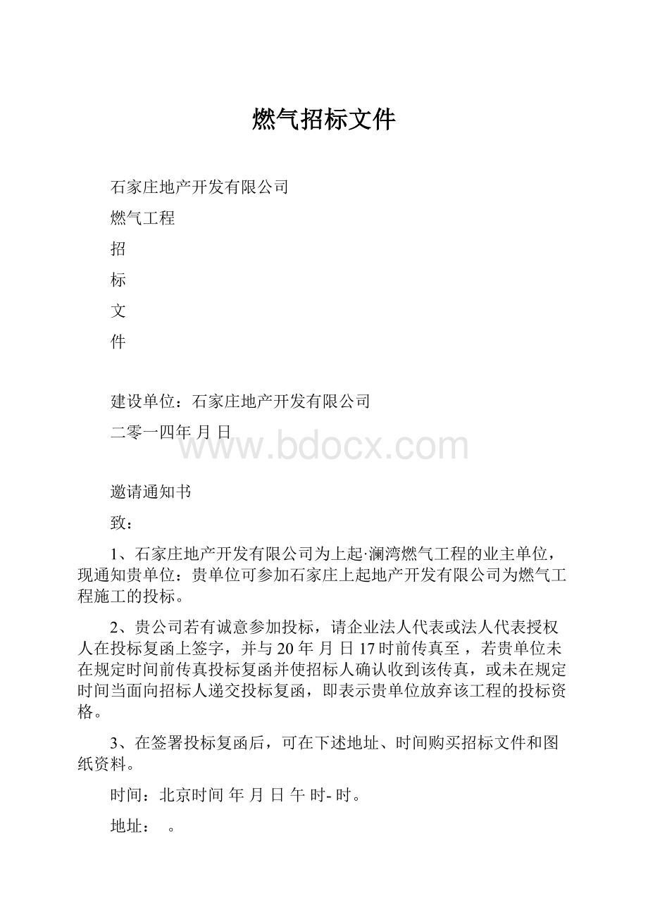 燃气招标文件.docx