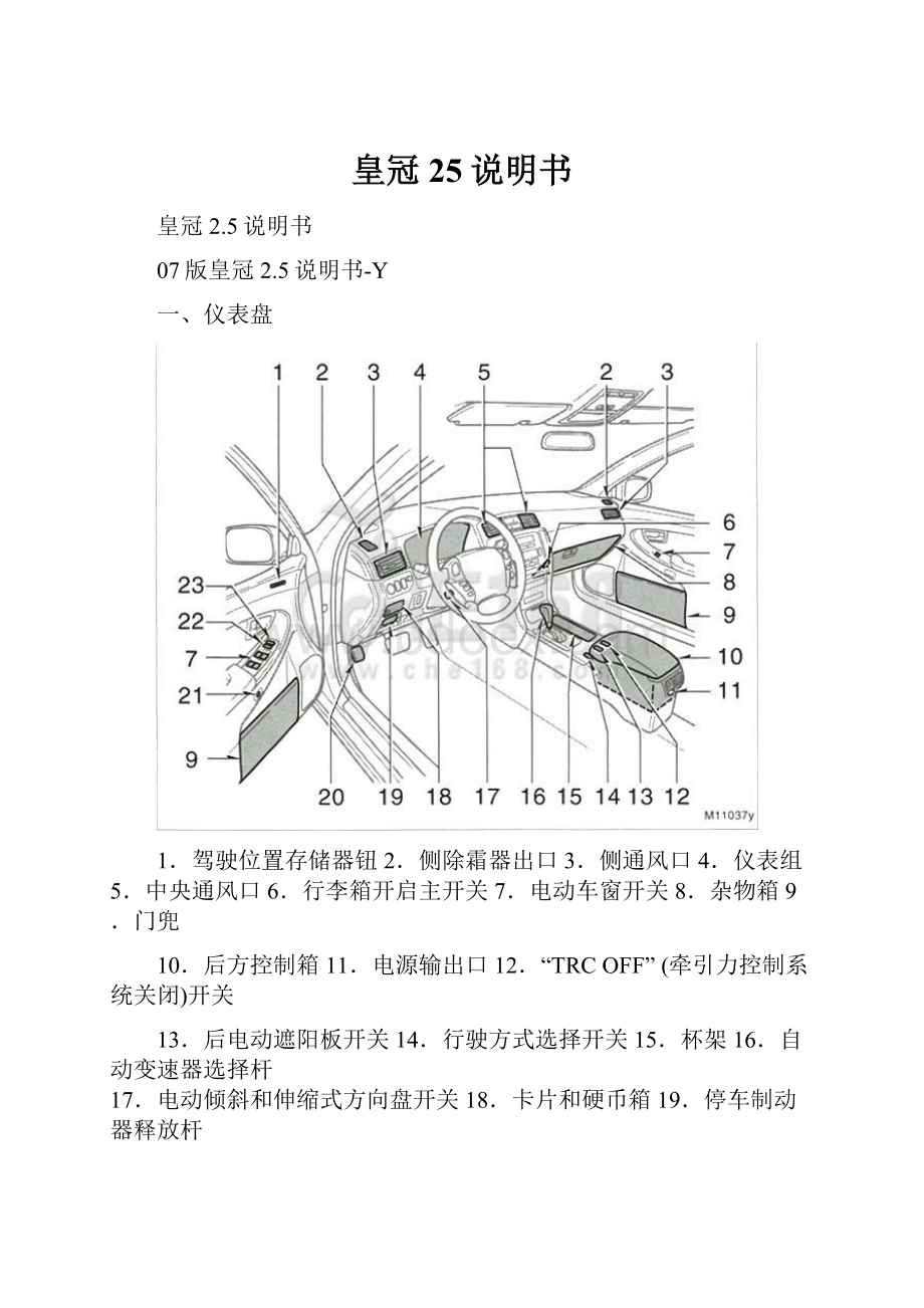 皇冠25说明书.docx_第1页