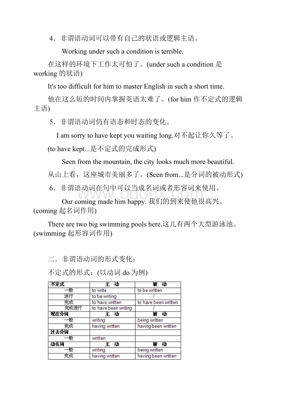 广东省届高三英语二轮复习 第四讲 非谓语动词讲义.docx_第2页