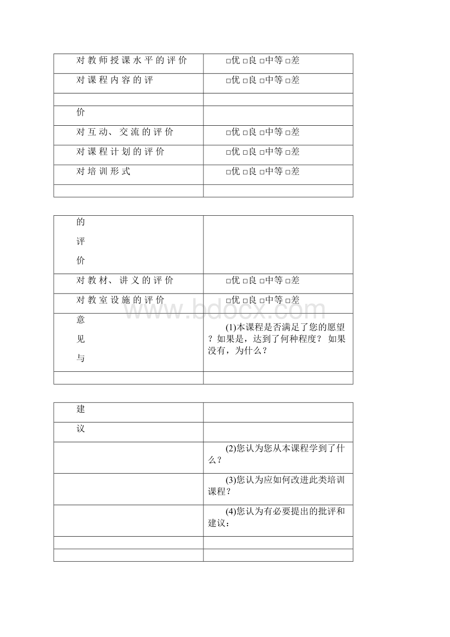 培训效果评价表汇总.docx_第3页