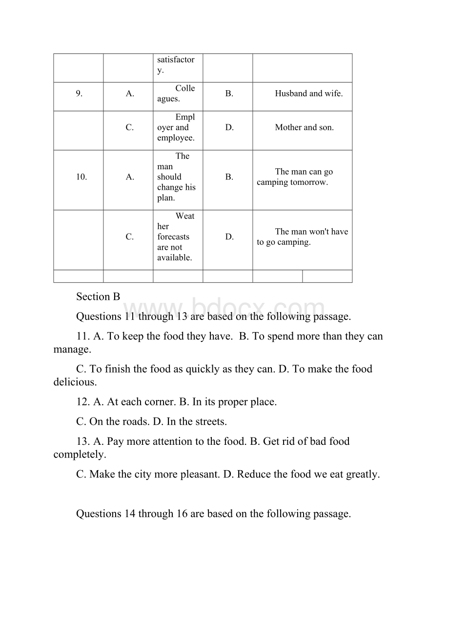 上海理工大学附属中学届高三基础测试英语试题.docx_第3页