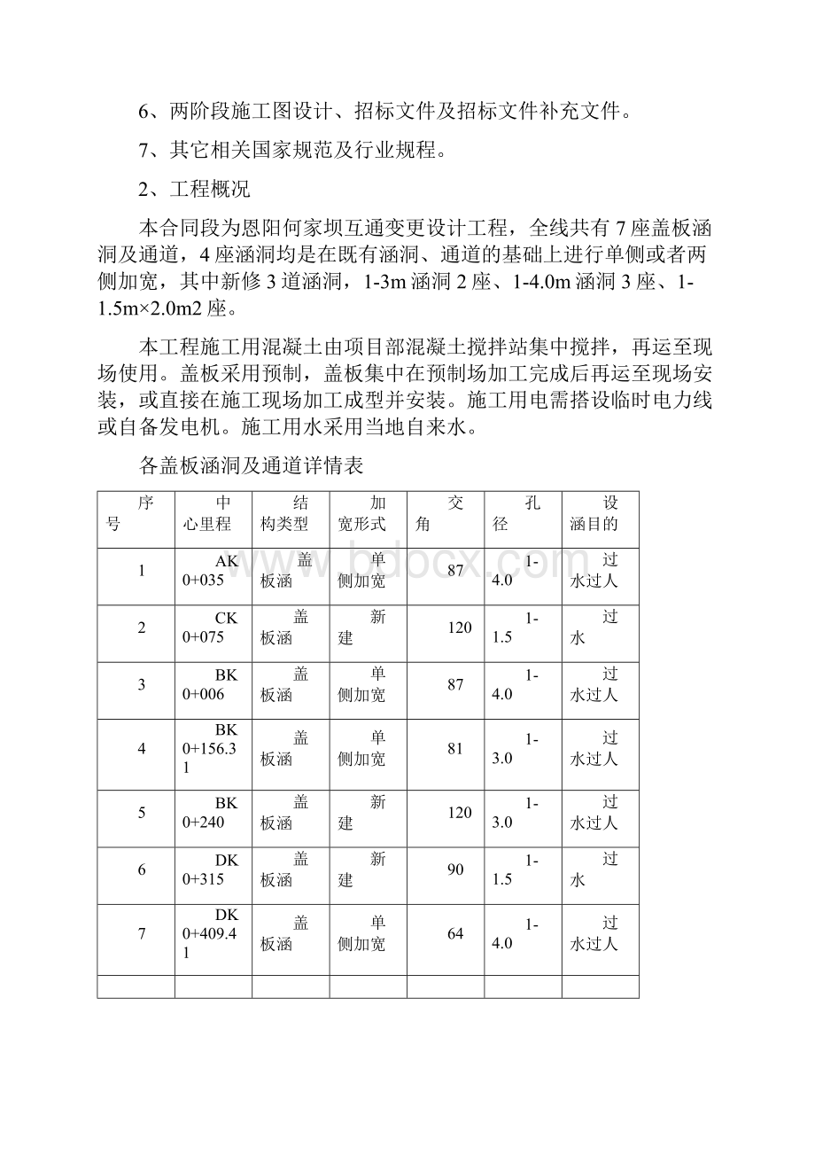 公路盖板涵洞通道施工方案.docx_第2页