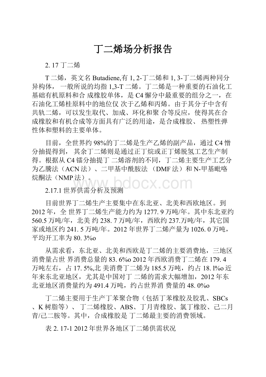 丁二烯场分析报告.docx_第1页