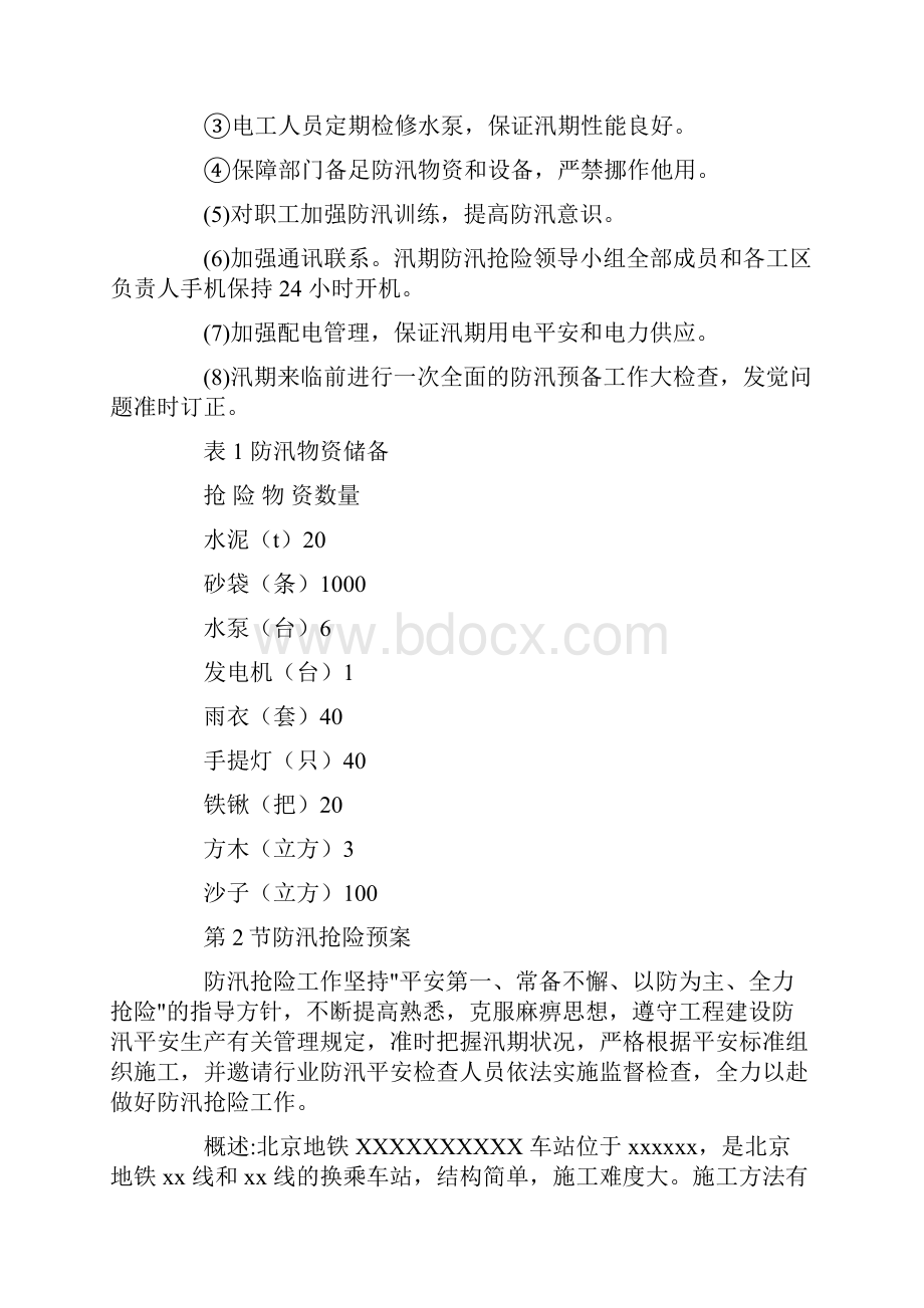 地铁站项目防汛措施及应急预案.docx_第2页