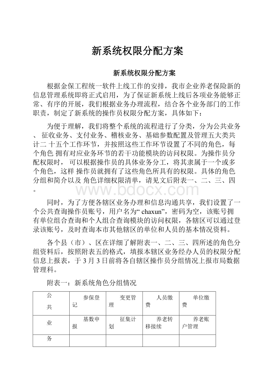 新系统权限分配方案.docx