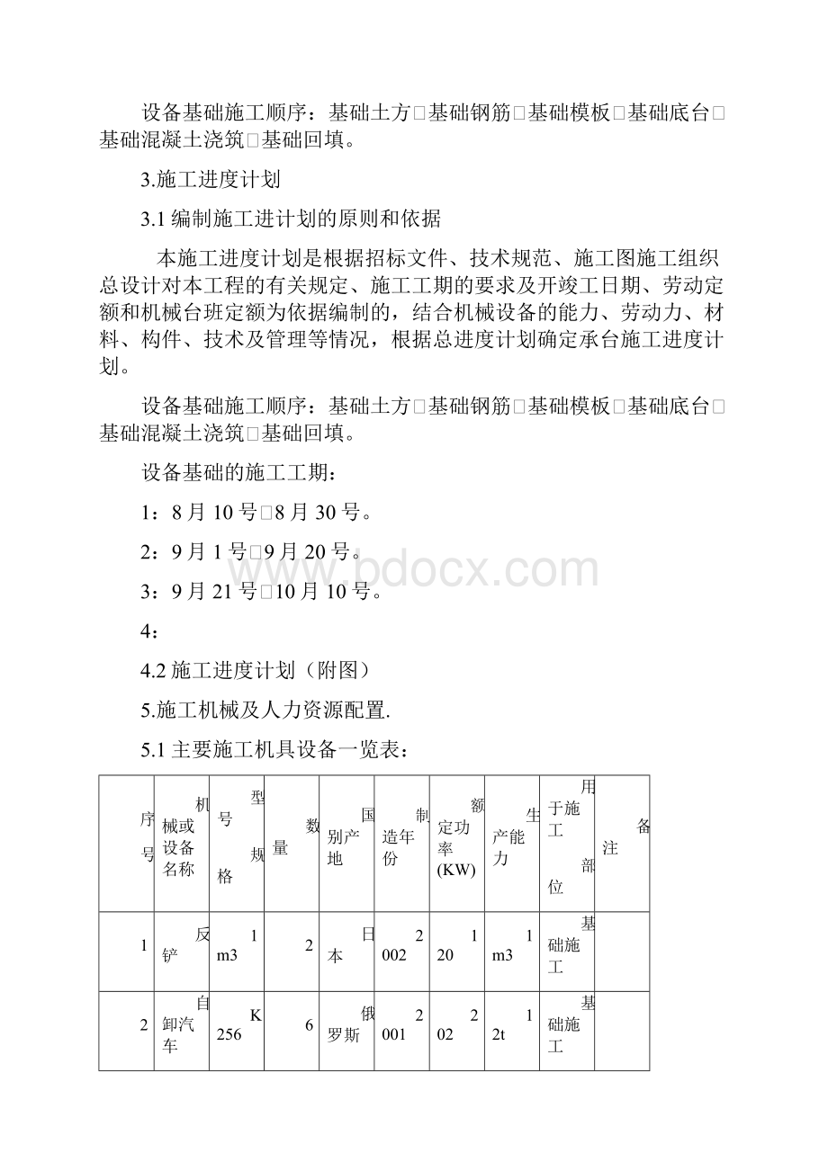 设备基础施工组织设计.docx_第3页