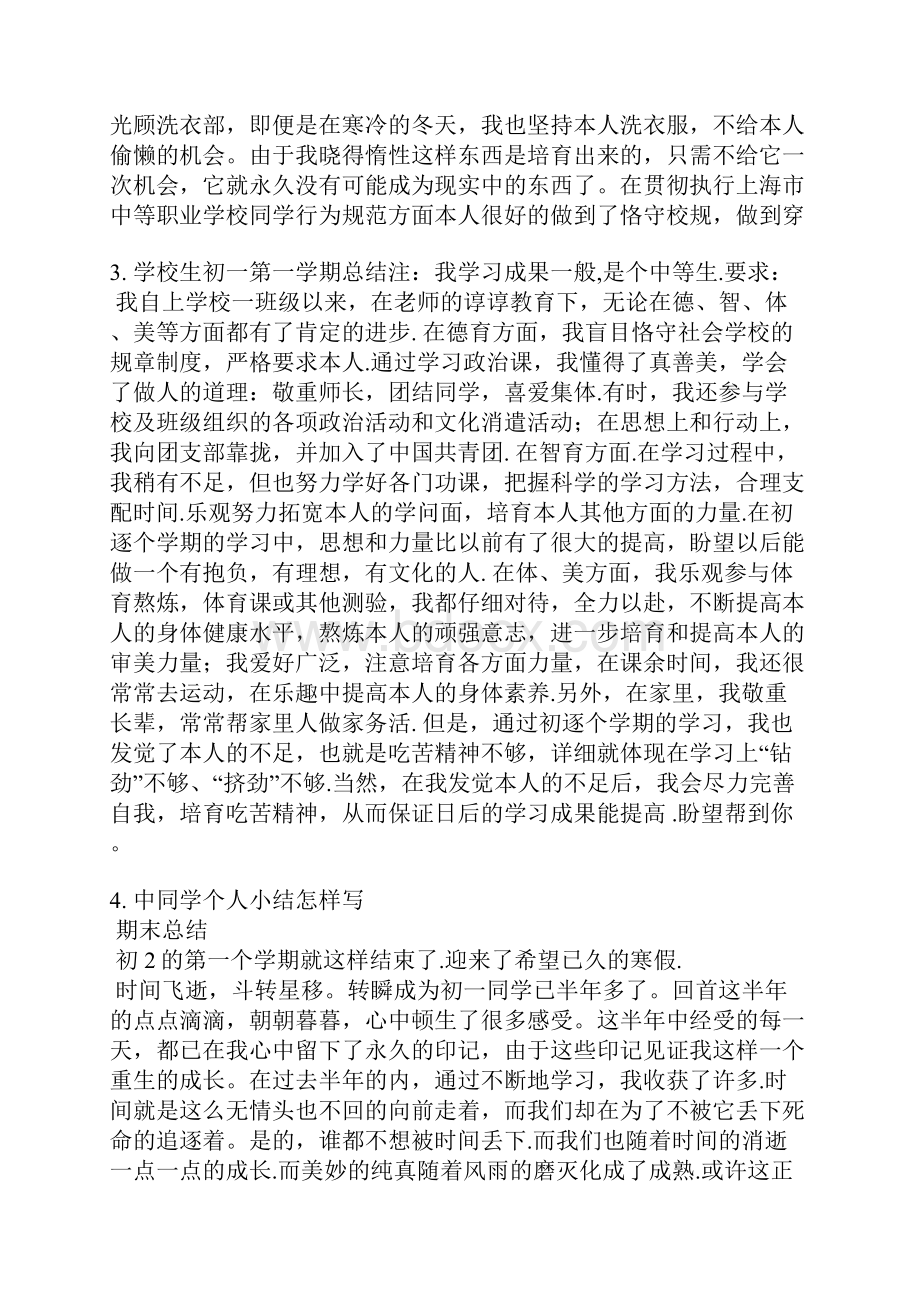 高中学生学期总结.docx_第3页