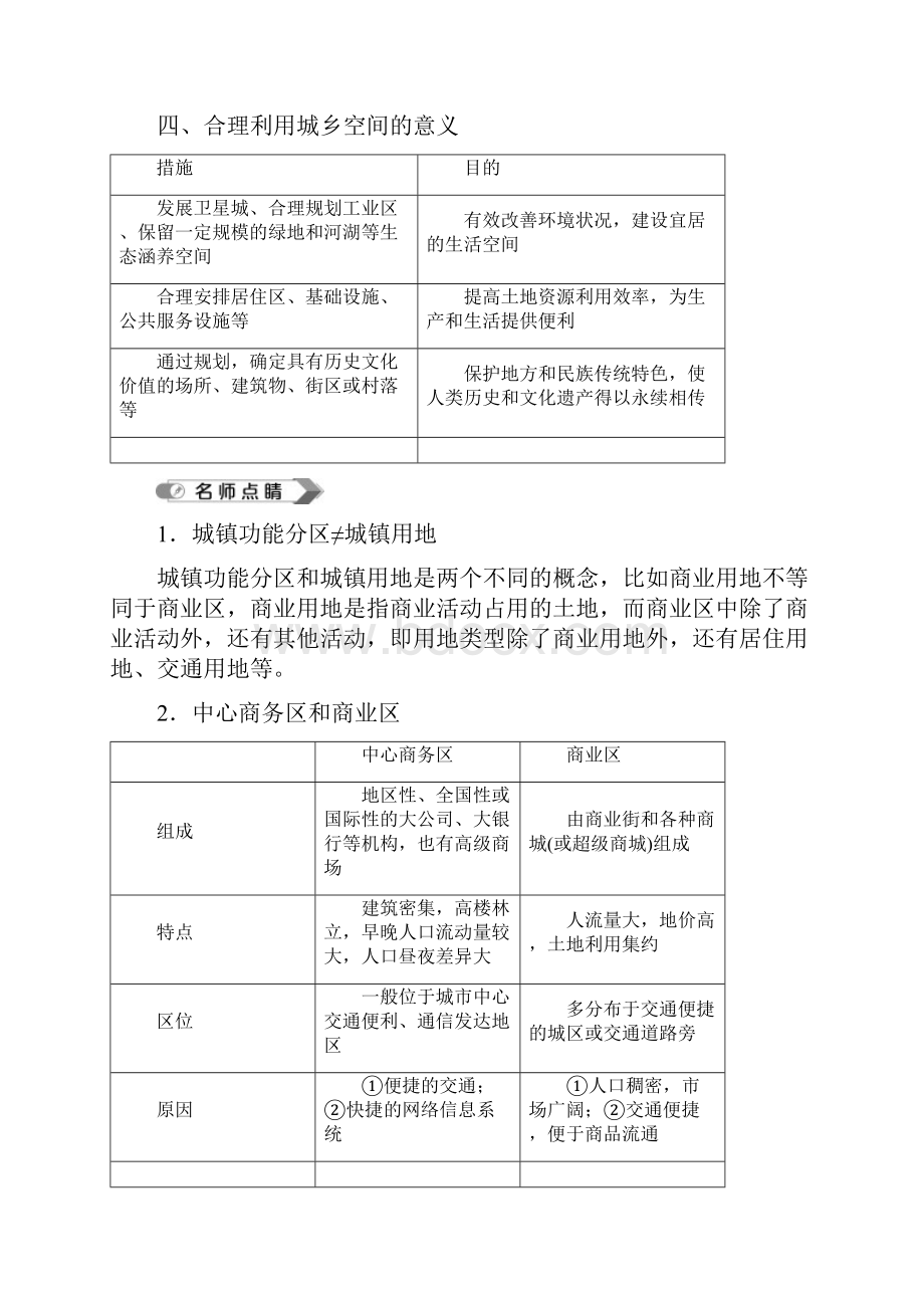 新教材 人教版高中地理必修第二册 第二章 乡村和城镇 知识点考点提炼汇总.docx_第3页