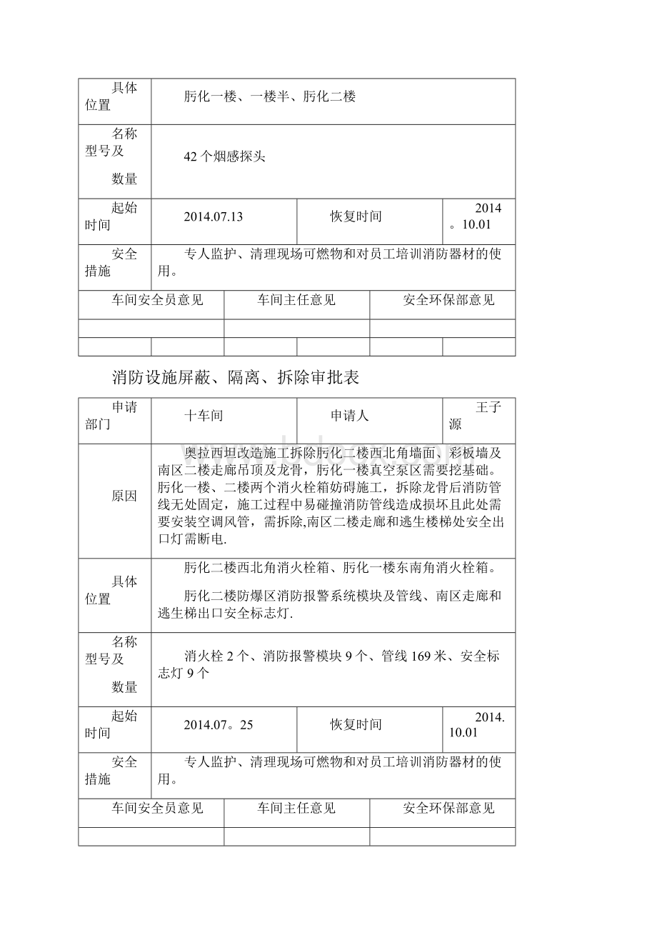 消防设施屏蔽隔离拆除审批表.docx_第3页