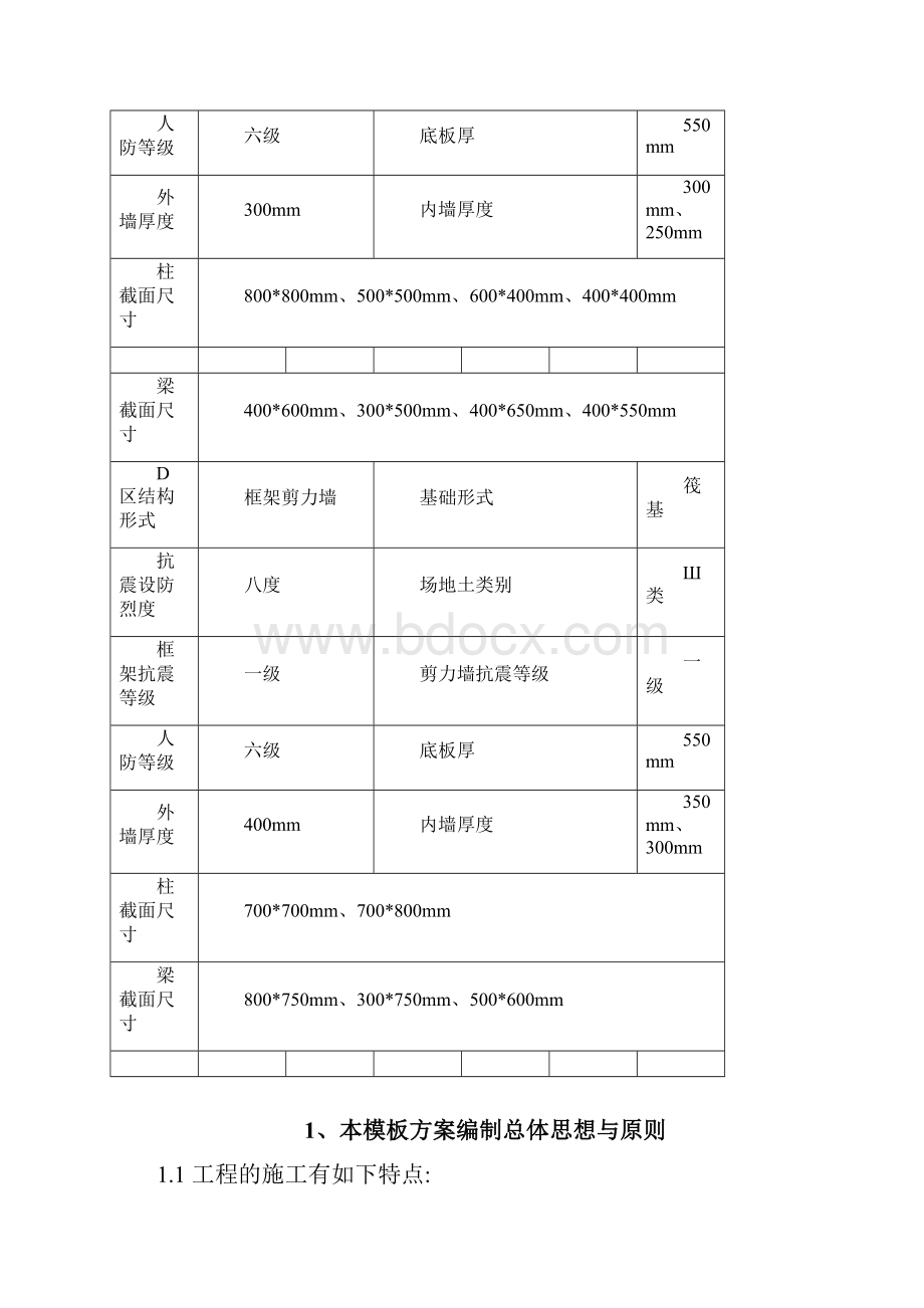 地下室模板施工方案DOC.docx_第3页