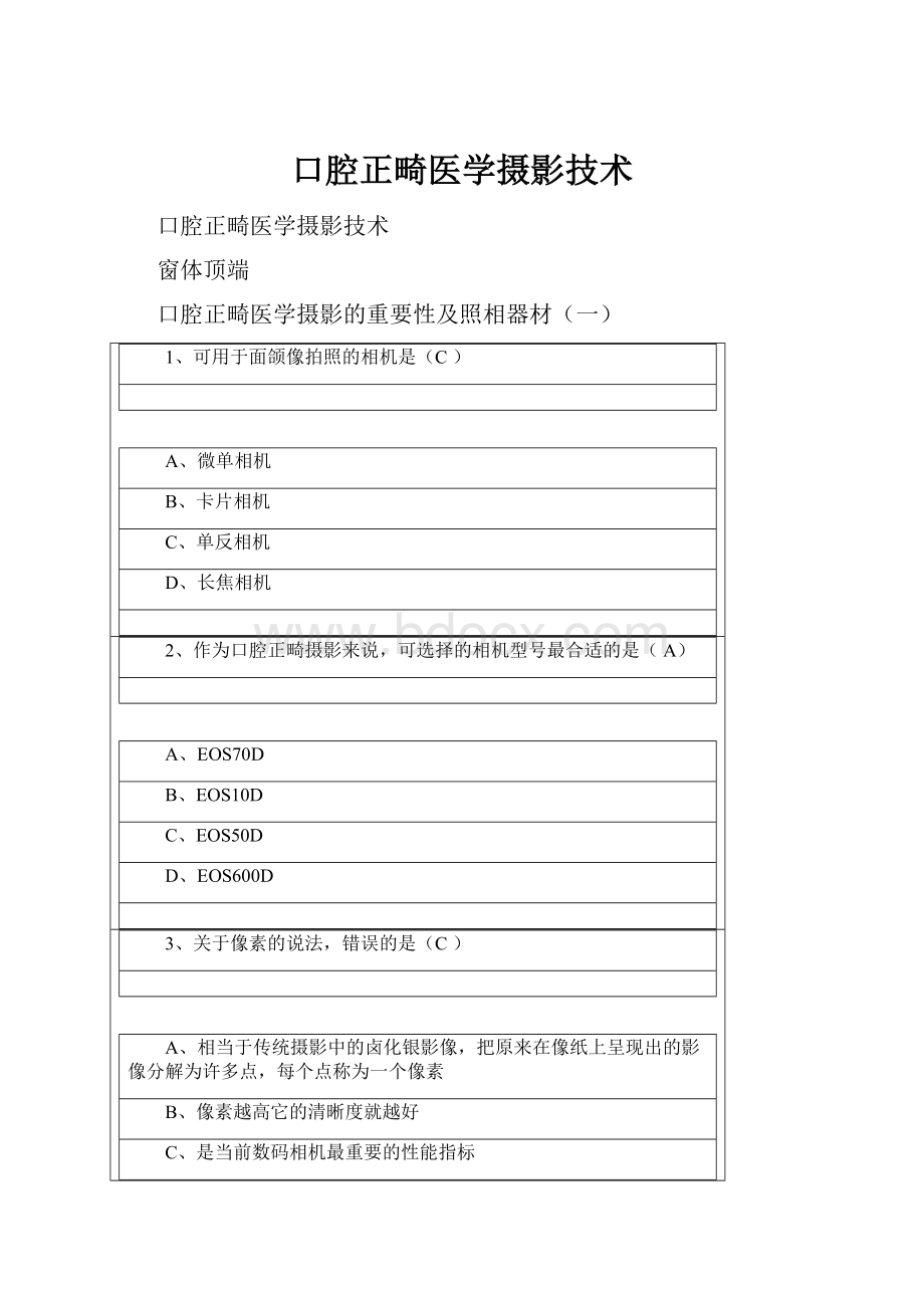 口腔正畸医学摄影技术.docx_第1页