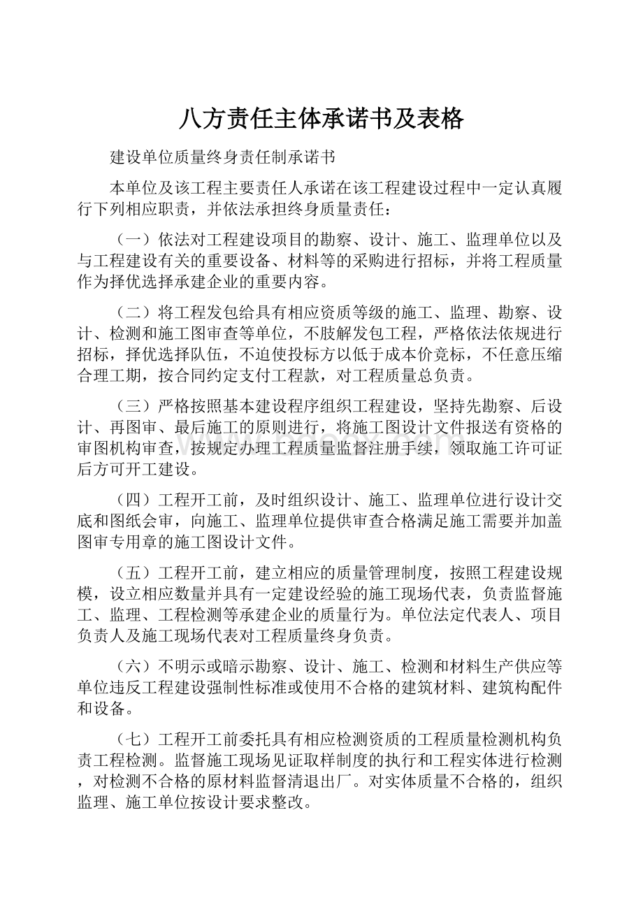 八方责任主体承诺书及表格.docx_第1页