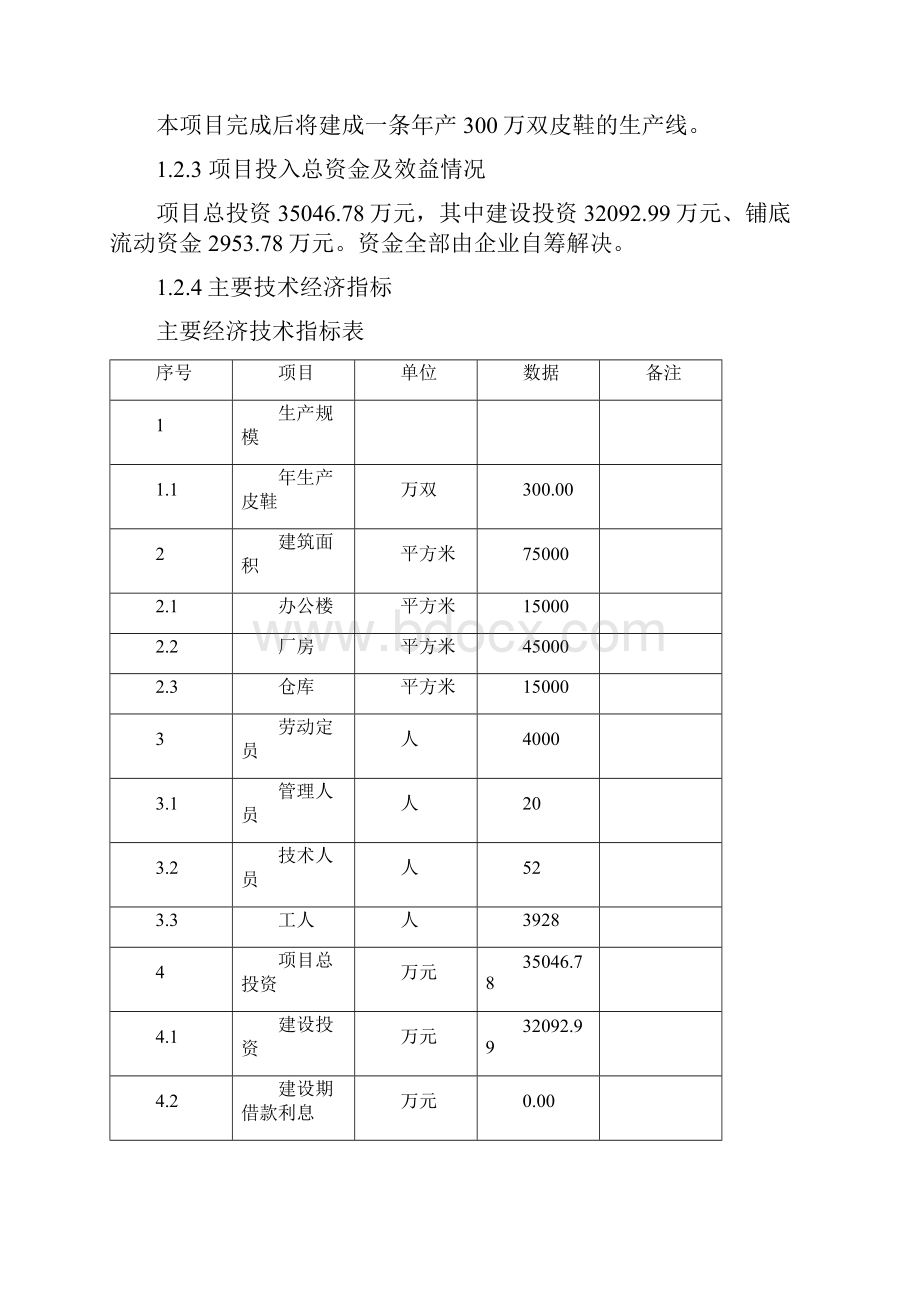 年产300万双皮鞋基地建设项目可行性研究报告书.docx_第3页