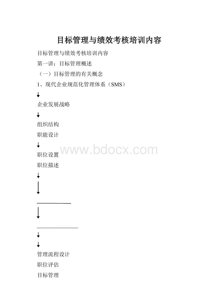 目标管理与绩效考核培训内容.docx