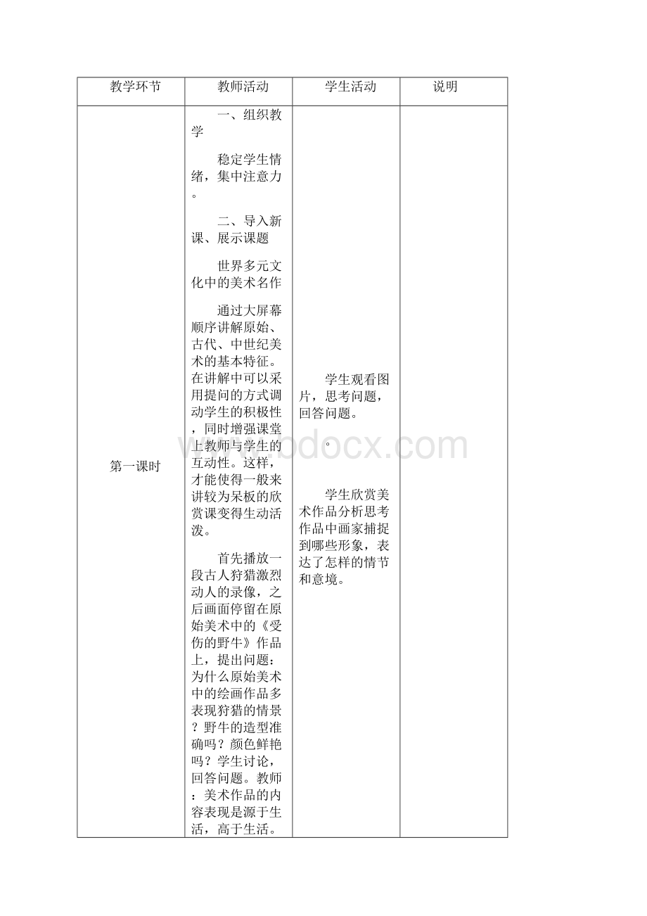 九年级美术下册全套教案全册可编辑可打印.docx_第2页