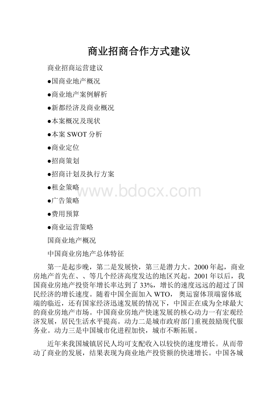 商业招商合作方式建议.docx