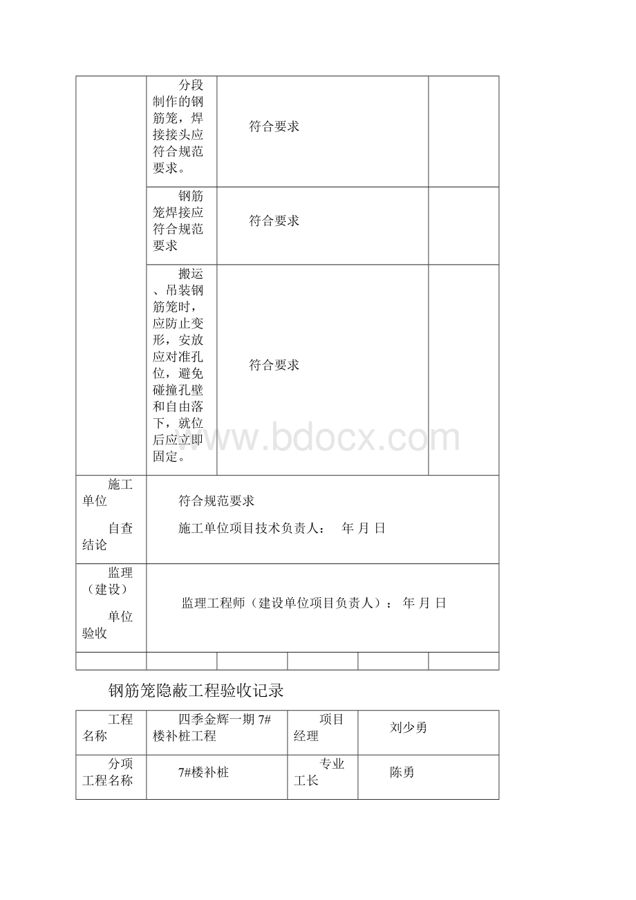 钢筋笼隐蔽工程验收记录.docx_第2页