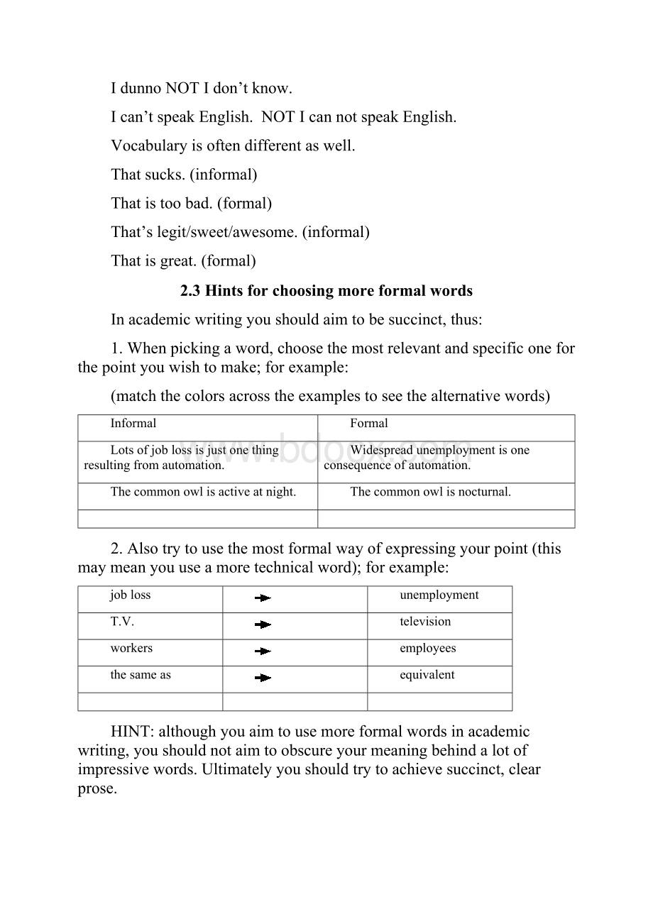 Part two Formal Language and Informal Language.docx_第2页