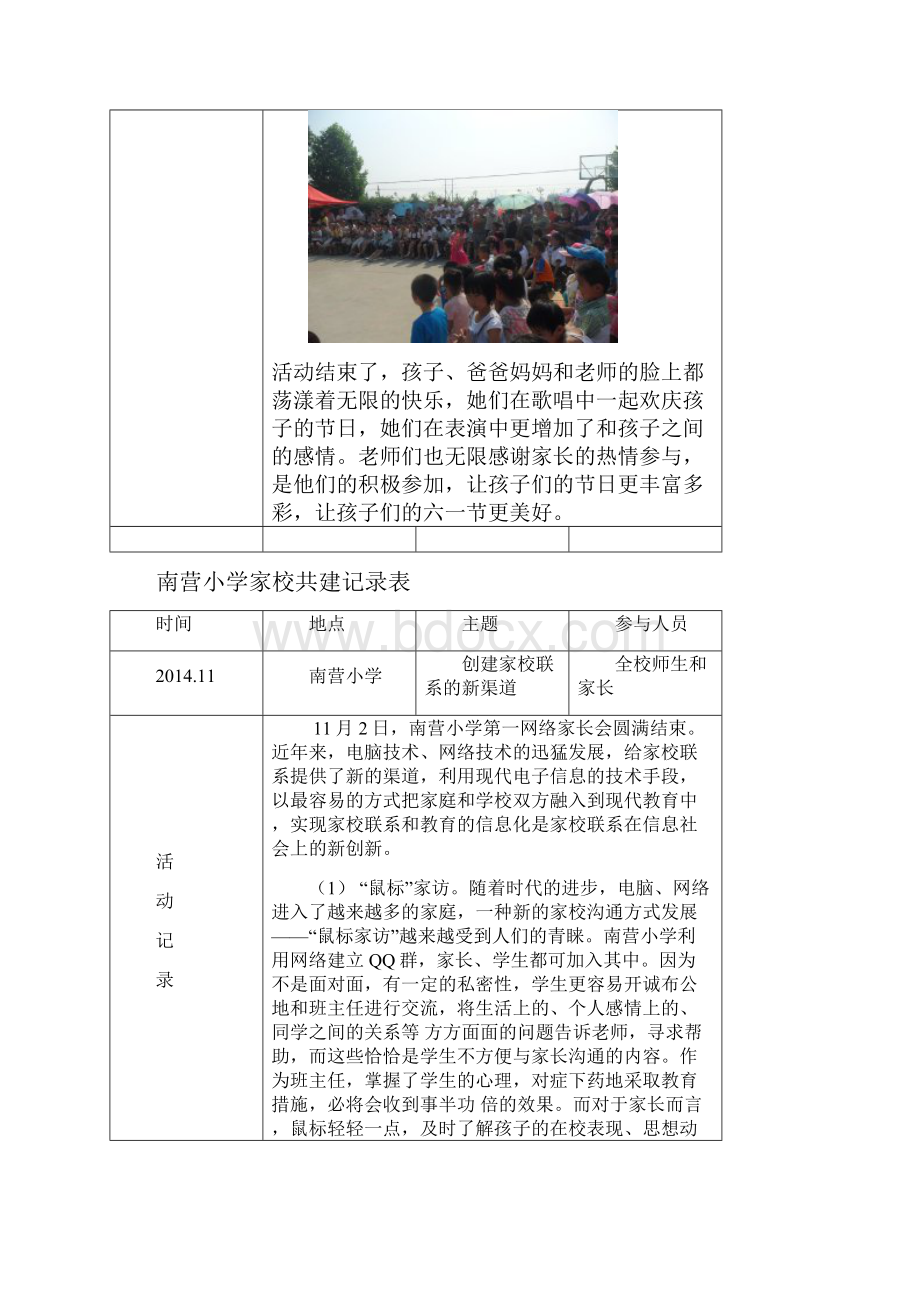 南营小学家校共建记录表.docx_第3页