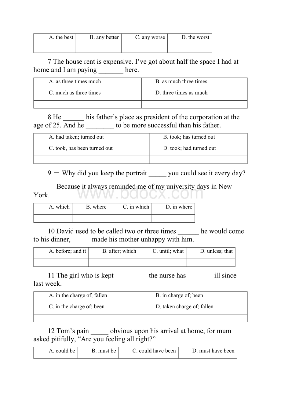 高考英语二轮单项选择训练9.docx_第2页