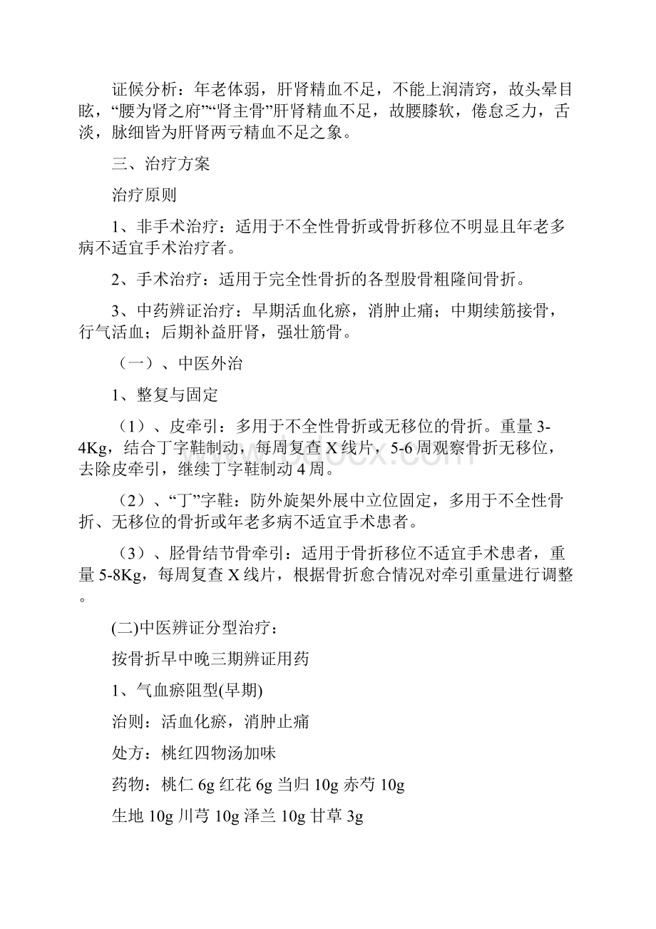 屏山县中医医院骨伤科优势病种诊疗方案.docx_第3页