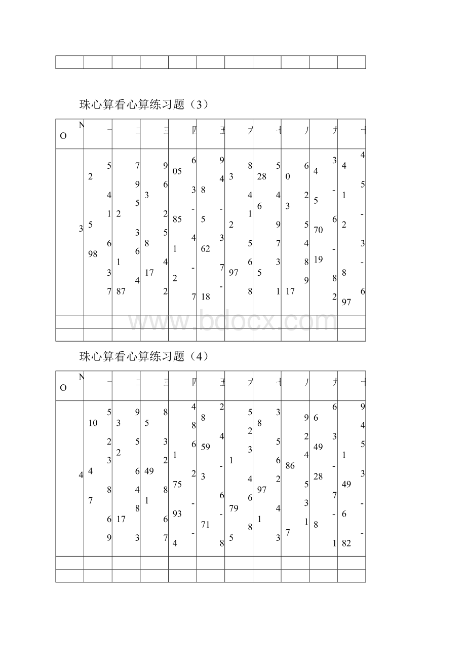 一年级珠心算看心算练习试题.docx_第2页