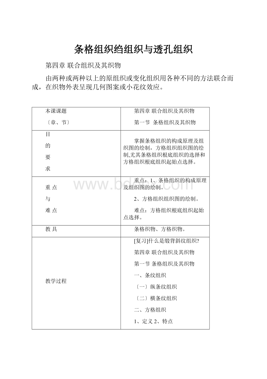 条格组织绉组织与透孔组织.docx