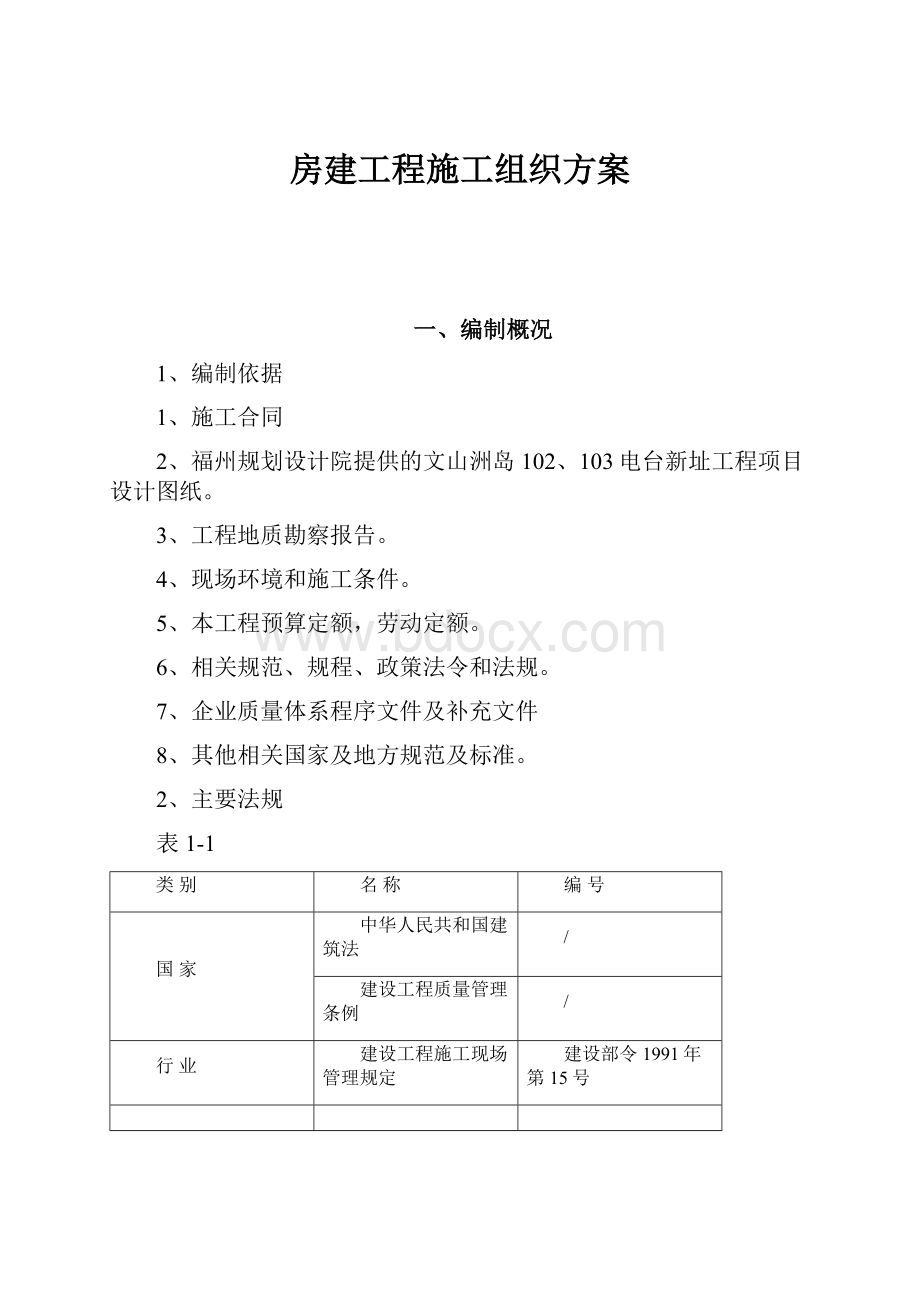 房建工程施工组织方案.docx_第1页