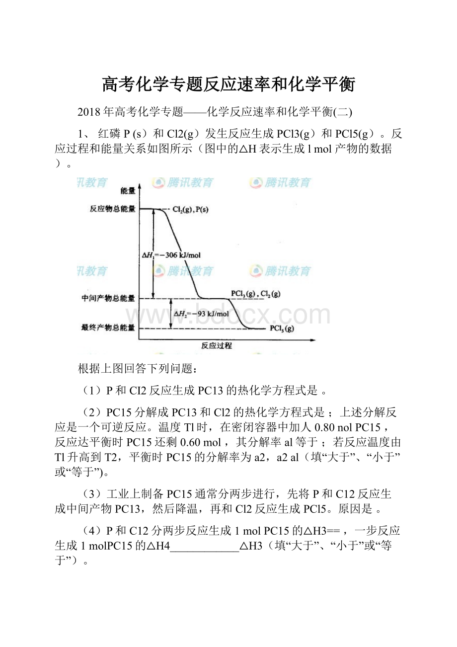 高考化学专题反应速率和化学平衡.docx