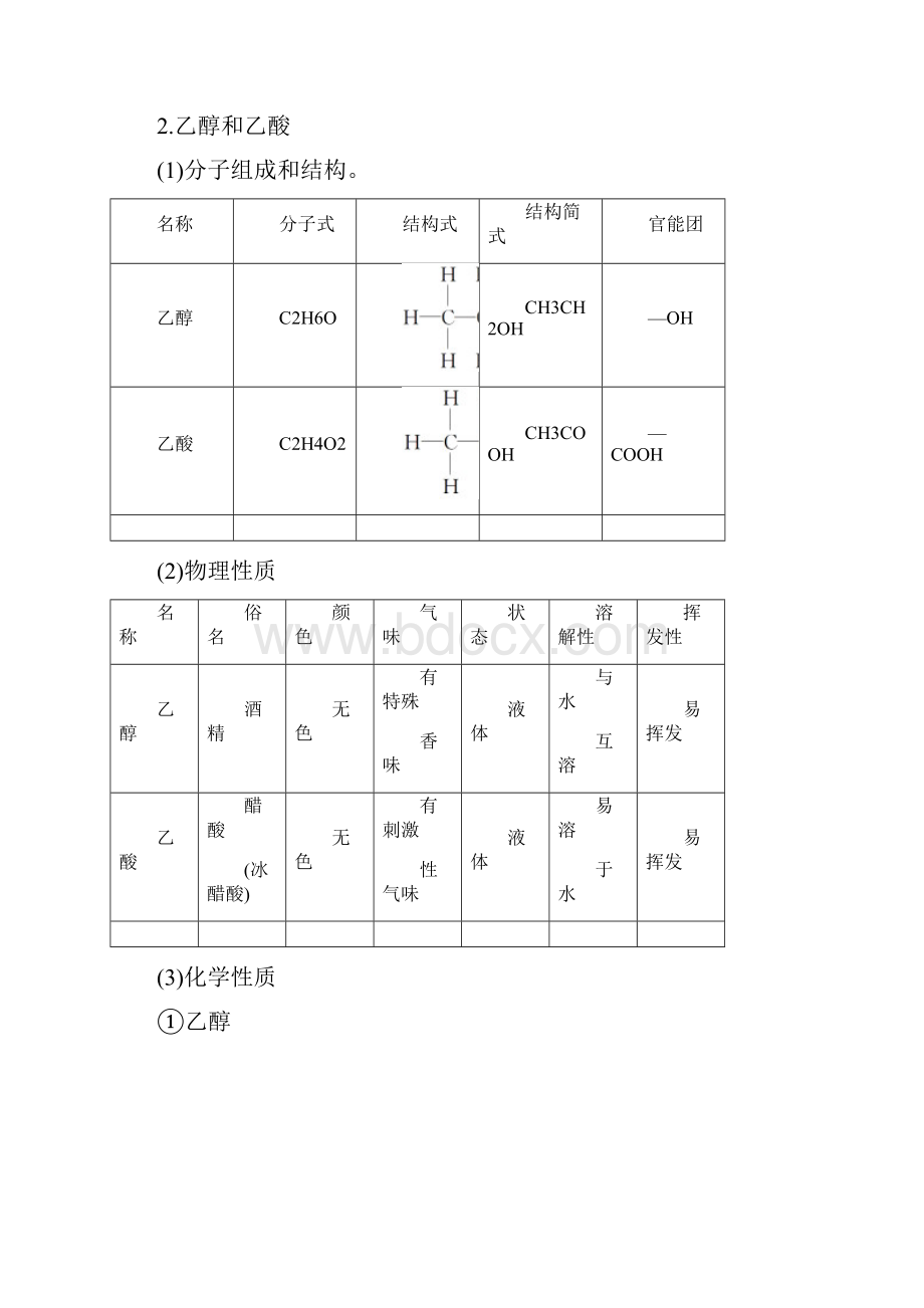 届高考化学总复习第9章有机化合物第2讲生活中两种常见有机物基本营养物质配套练习新人教版05044210.docx_第2页