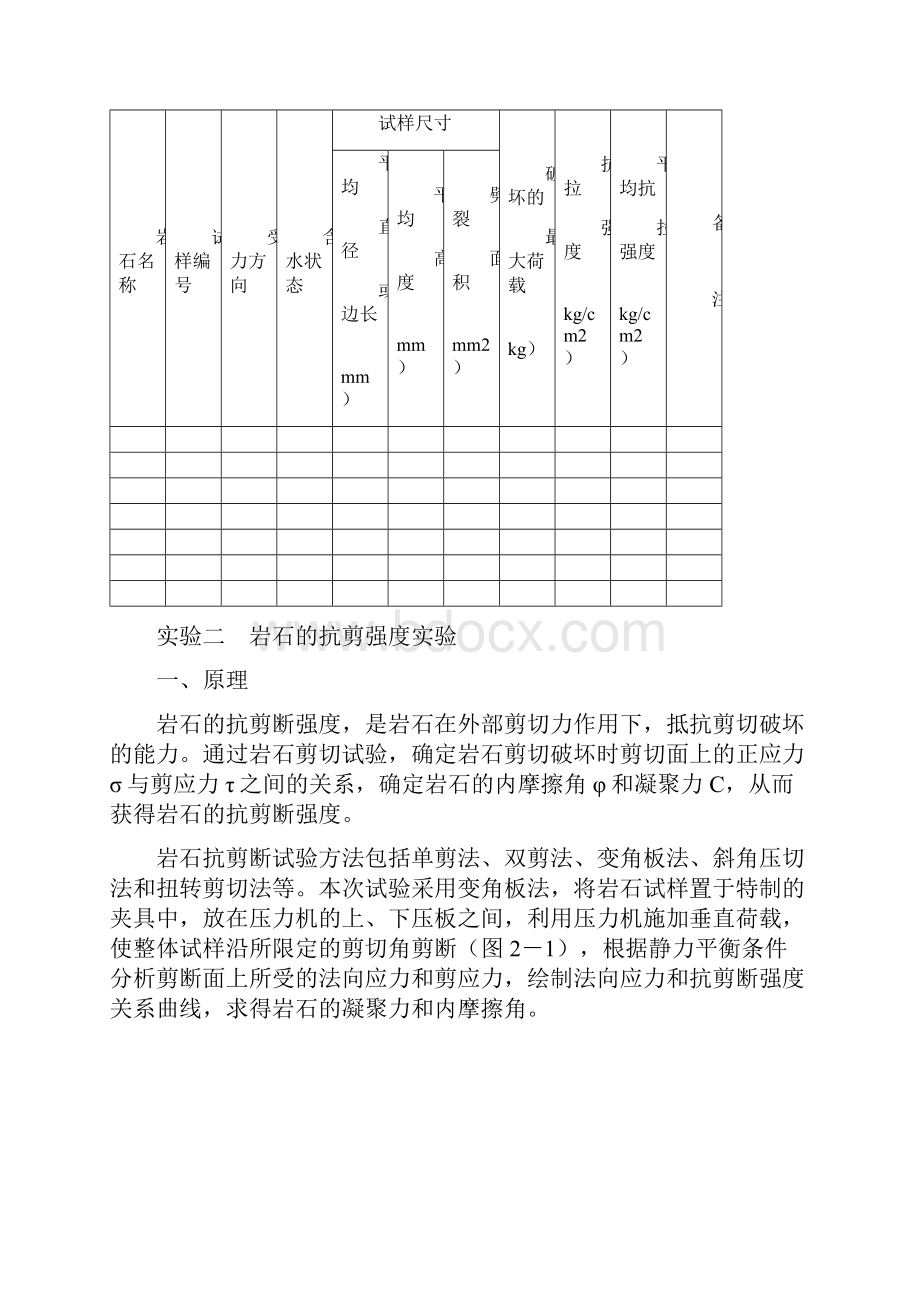 实验一 岩石的抗拉强度实验.docx_第3页