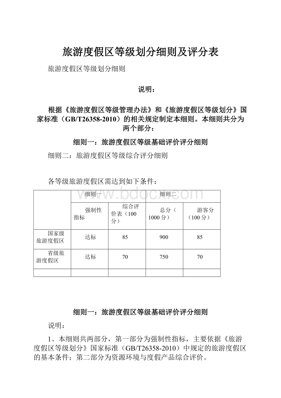 旅游度假区等级划分细则及评分表.docx_第1页